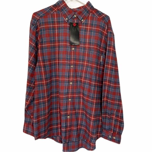 NWT Wolverine Red & Blue Plaid Flannel - Picture 1 of 7